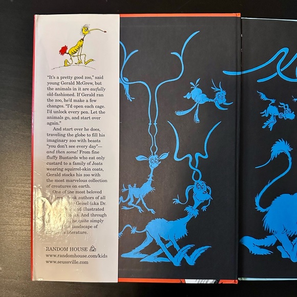 Large Print 8 x 11 If I Ran the Zoo Dr Seuss Hardcover Book - Picture 2 of 7